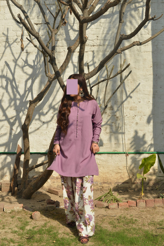 Zoya Levender Every-Day Comfy Farshi Salwar.