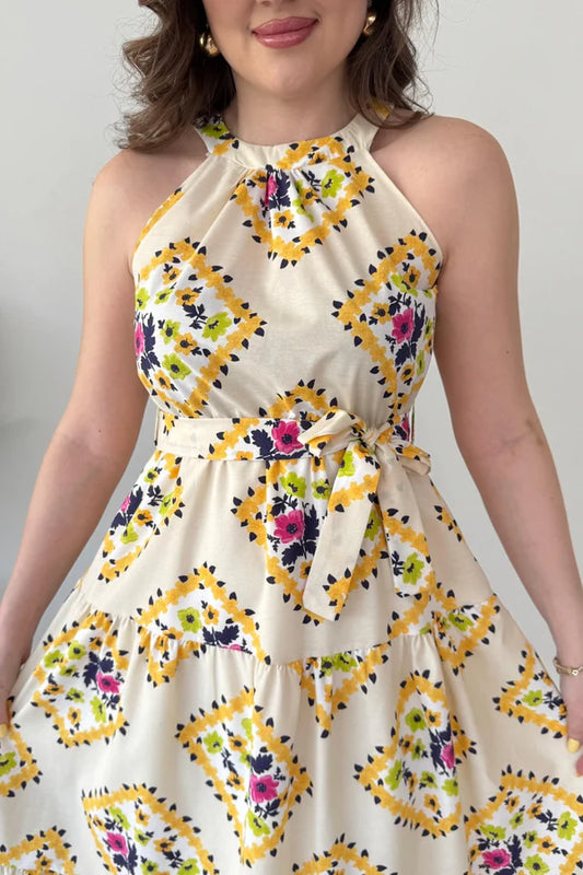 Jiya halter neck Maxi dress for women