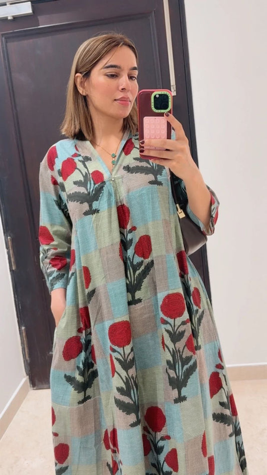 Roshni  Floral Printed Pure Cotton Co-Ord Set